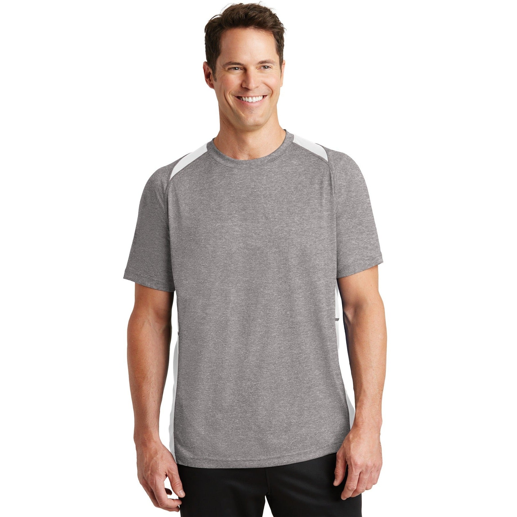 Sport-Tek-Sport-Tek® Heather Colorblock Contender™ Tee. ST361-MedTech-11
